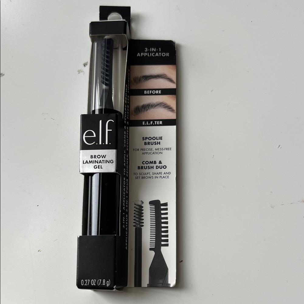 ELF Brow Laminating Gel with applicator in clear transparent NEW